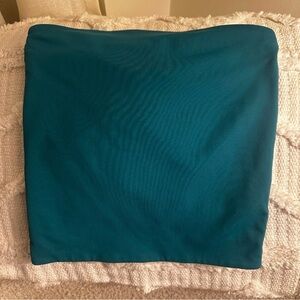 Babaton Teal Tube Top Size Small